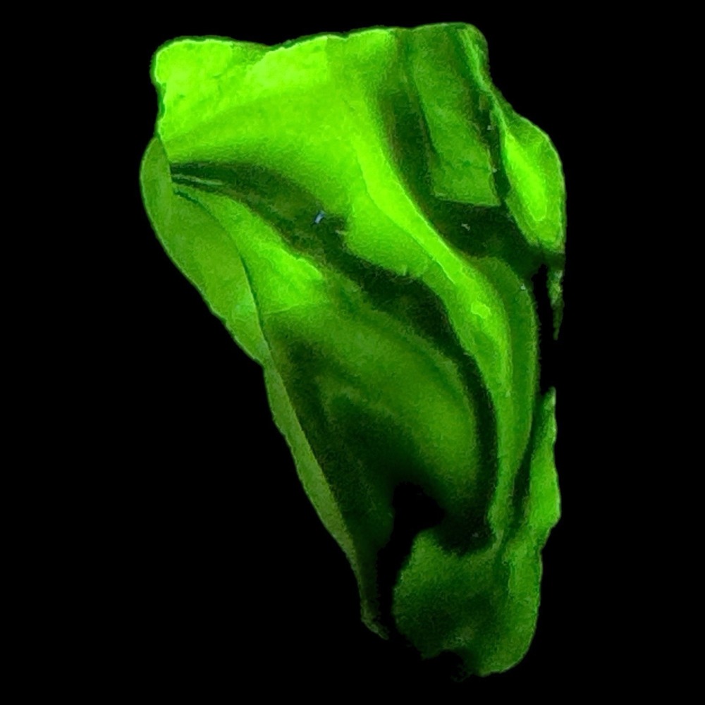Pink Custard Black Swirl Art Glass Cullet Glowing Manganese Slag‎ Glass #6GM63